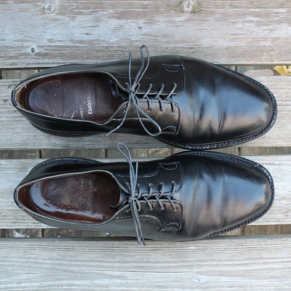 VTG 80s Church's "Shannon" Black Polished Derby, Size 10.5 US, Made in England - Picture 8 of 12